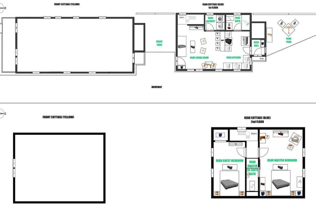 Walkable Elmwood Cottage, No Chores 2bath 2br 2car *